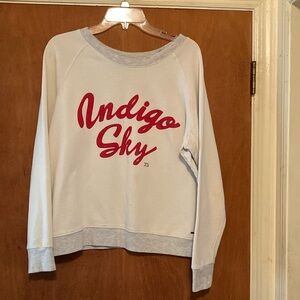 Scotch & Soda “Indigo Sky” off-white oversized sweatshirt